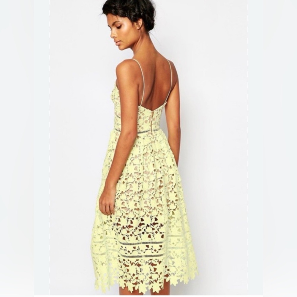 Self-portrait dress yellow size 6